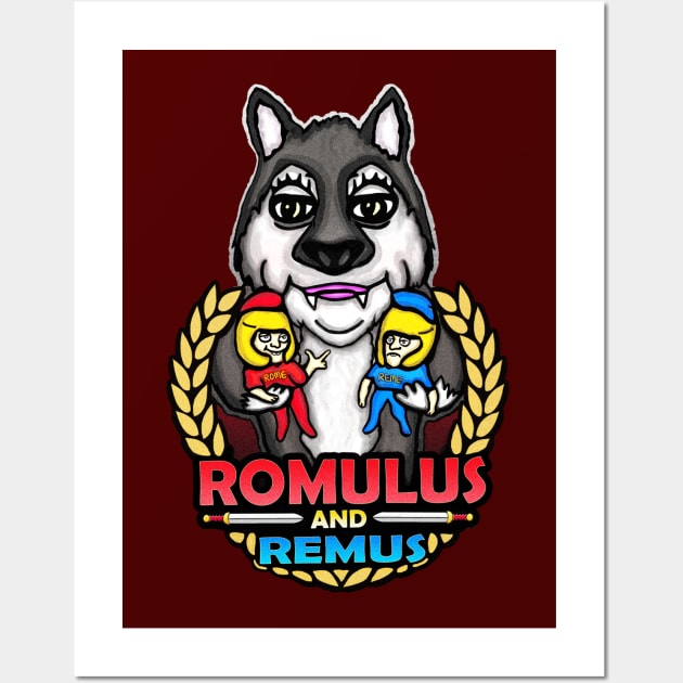 ROMULUS AND REMUS Wall Art by BEAVERNIGHT